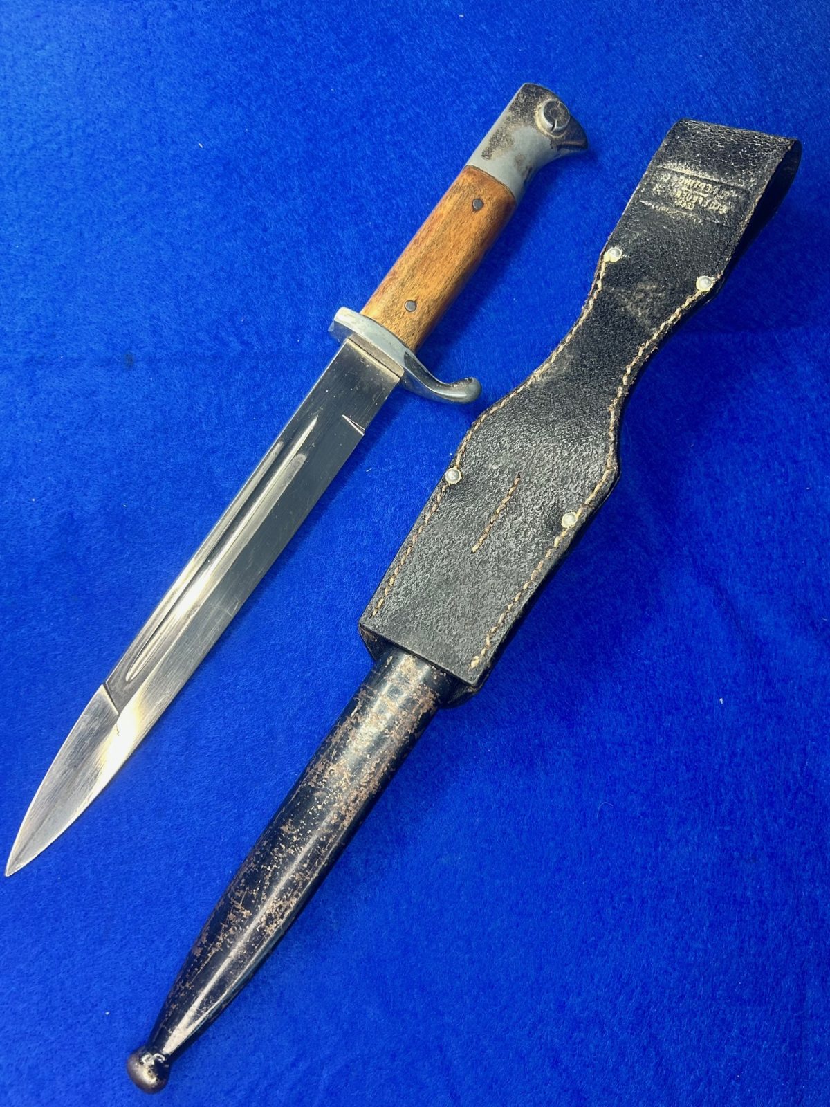 WWII German Dress Bayonet With Scabbard Frog !