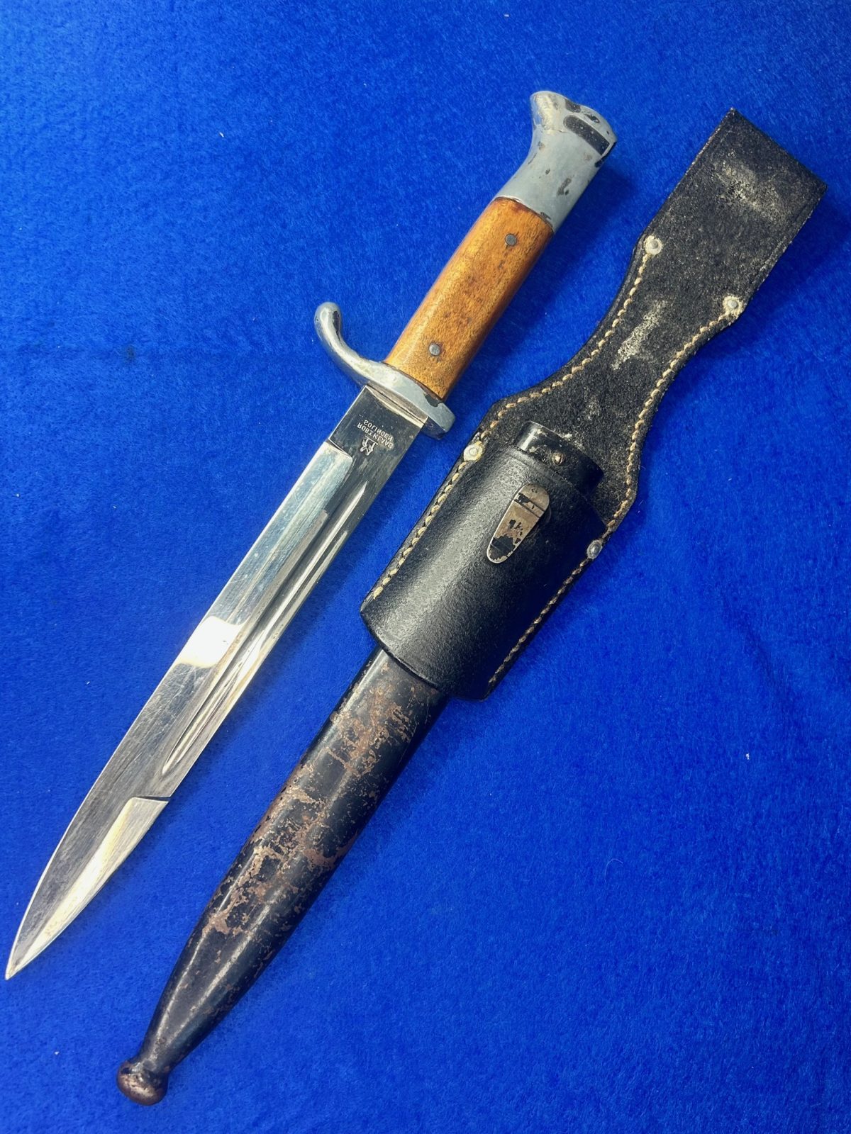WWII German Dress Bayonet With Scabbard Frog !