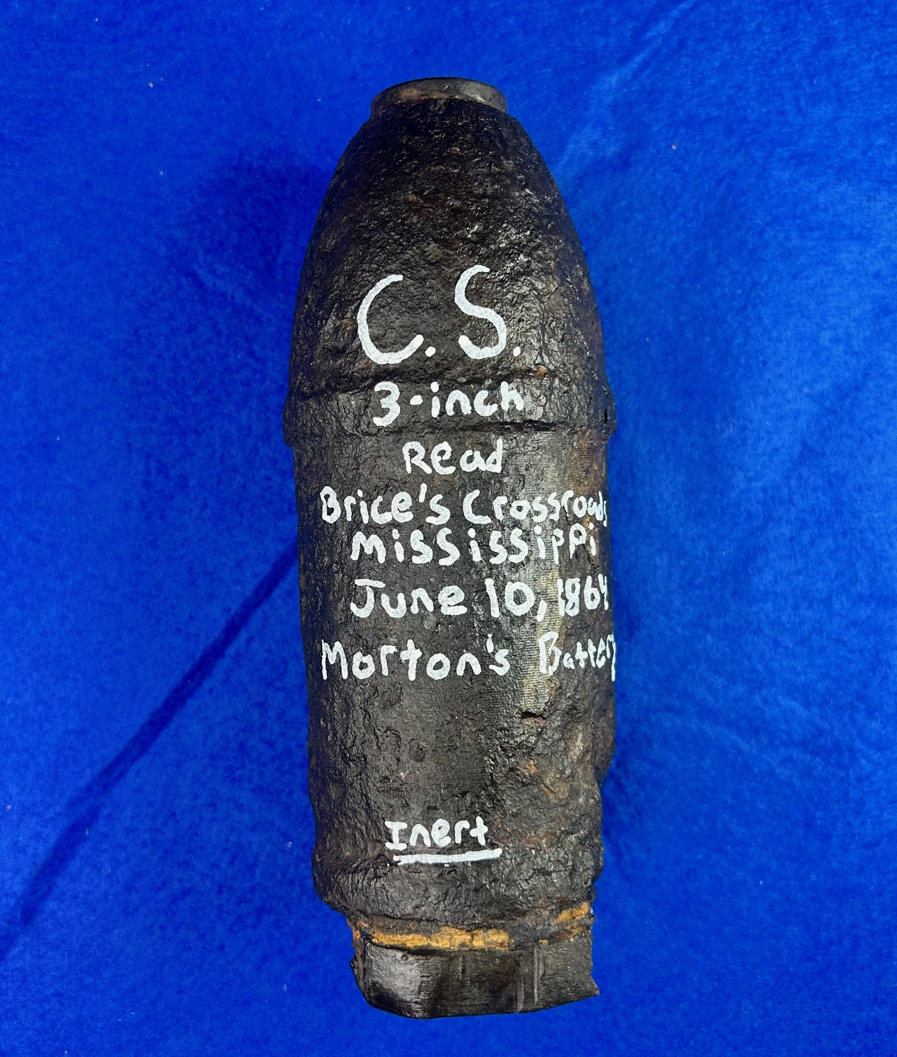 3-inch Confederate Read Shell from Brice's Crossroads