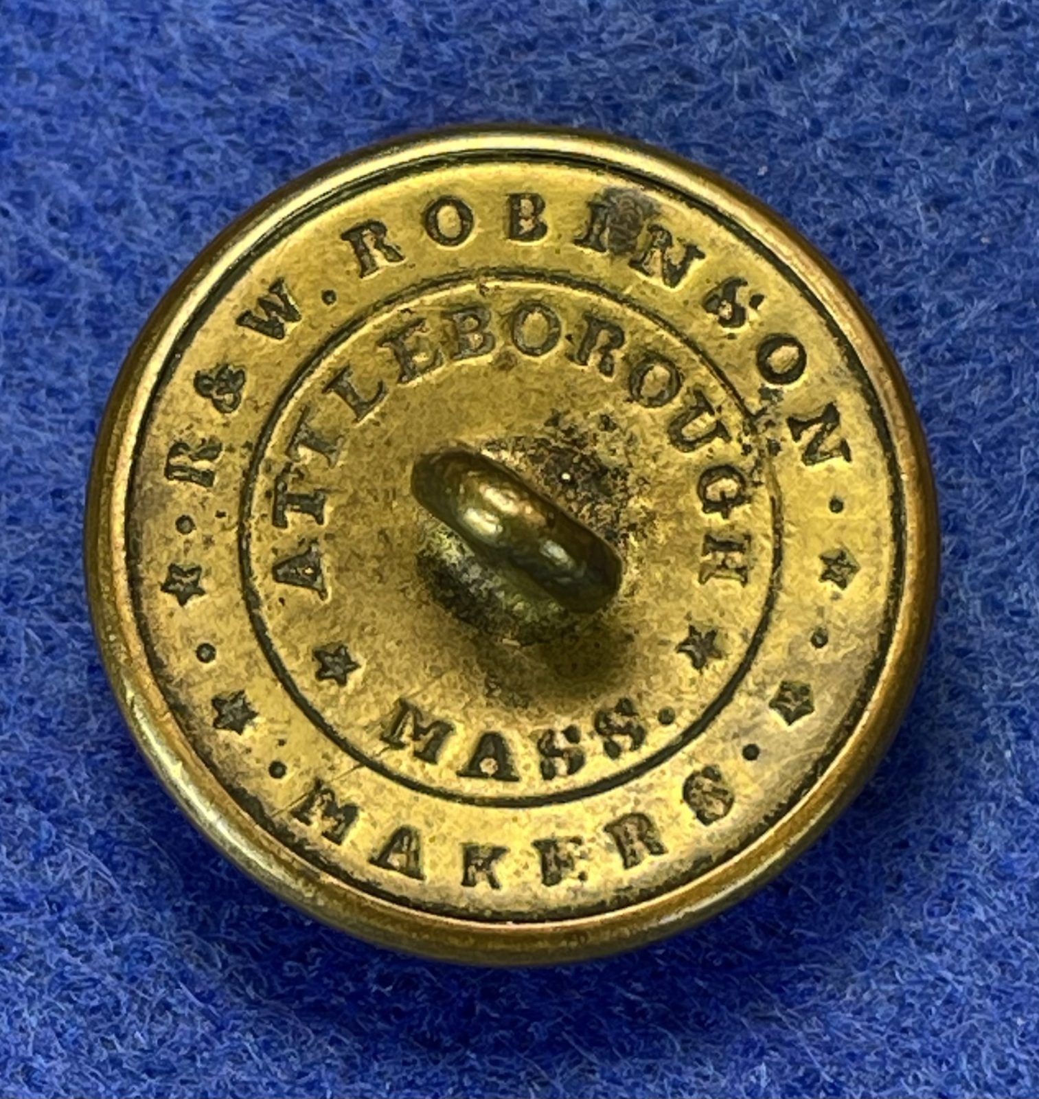 Non Excavated Civil War Union Staff Officers Coat Button