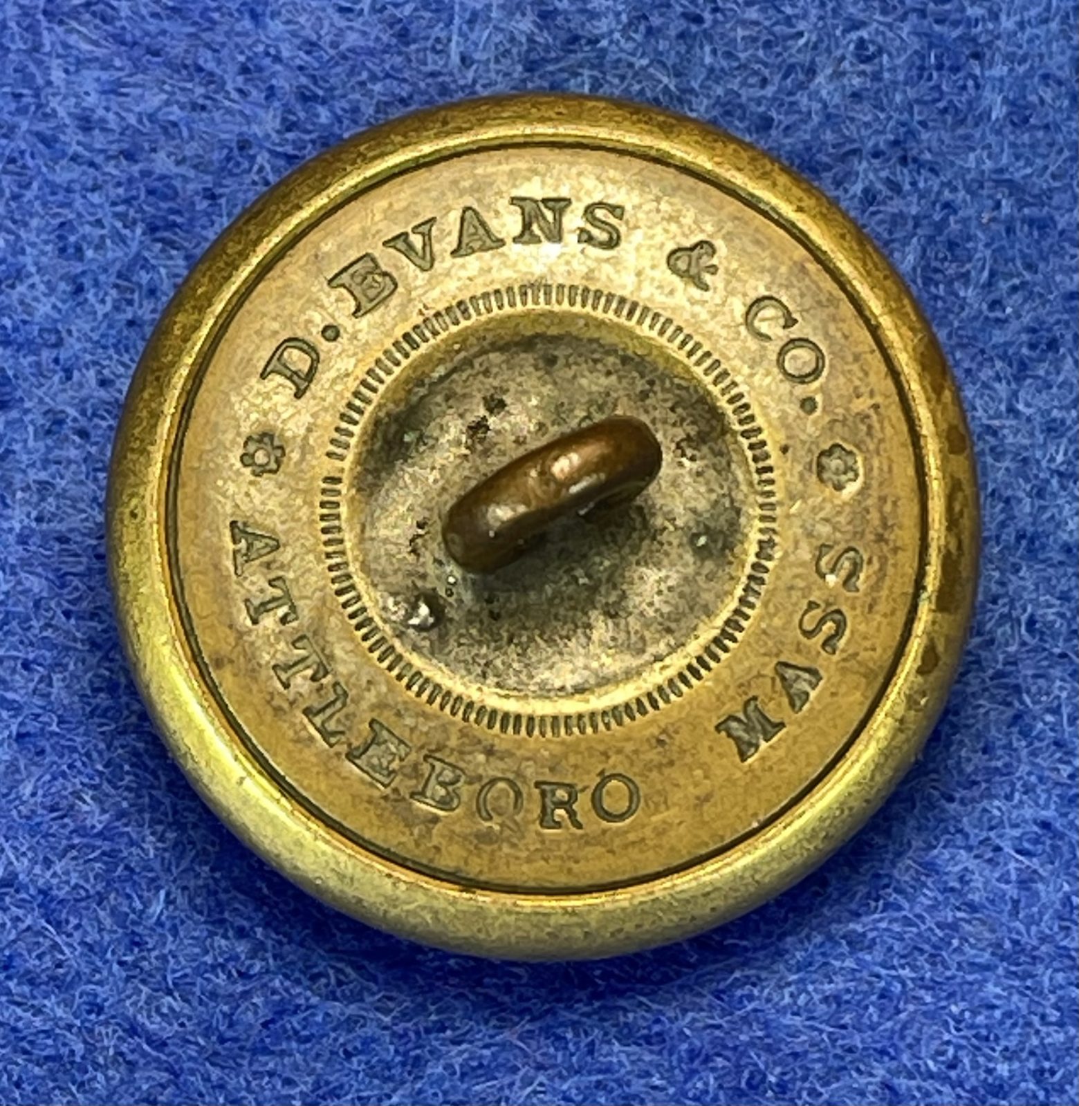 Non Excavated Civil War Infantry Great Coat Button