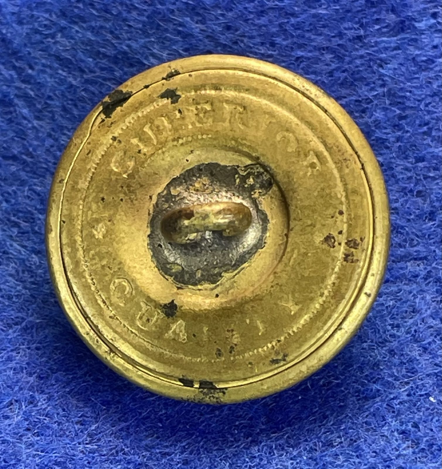 Non Excavated Civil War Union Staff Officers Coat Button
