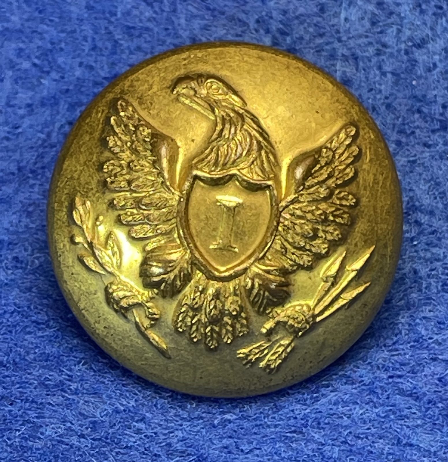 Non Excavated Civil War Infantry Great Coat Button