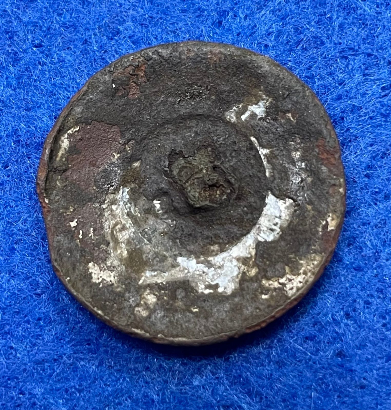 Excavated Civil War North Carolina Sunburst Coat Button from New Hope Battlefield