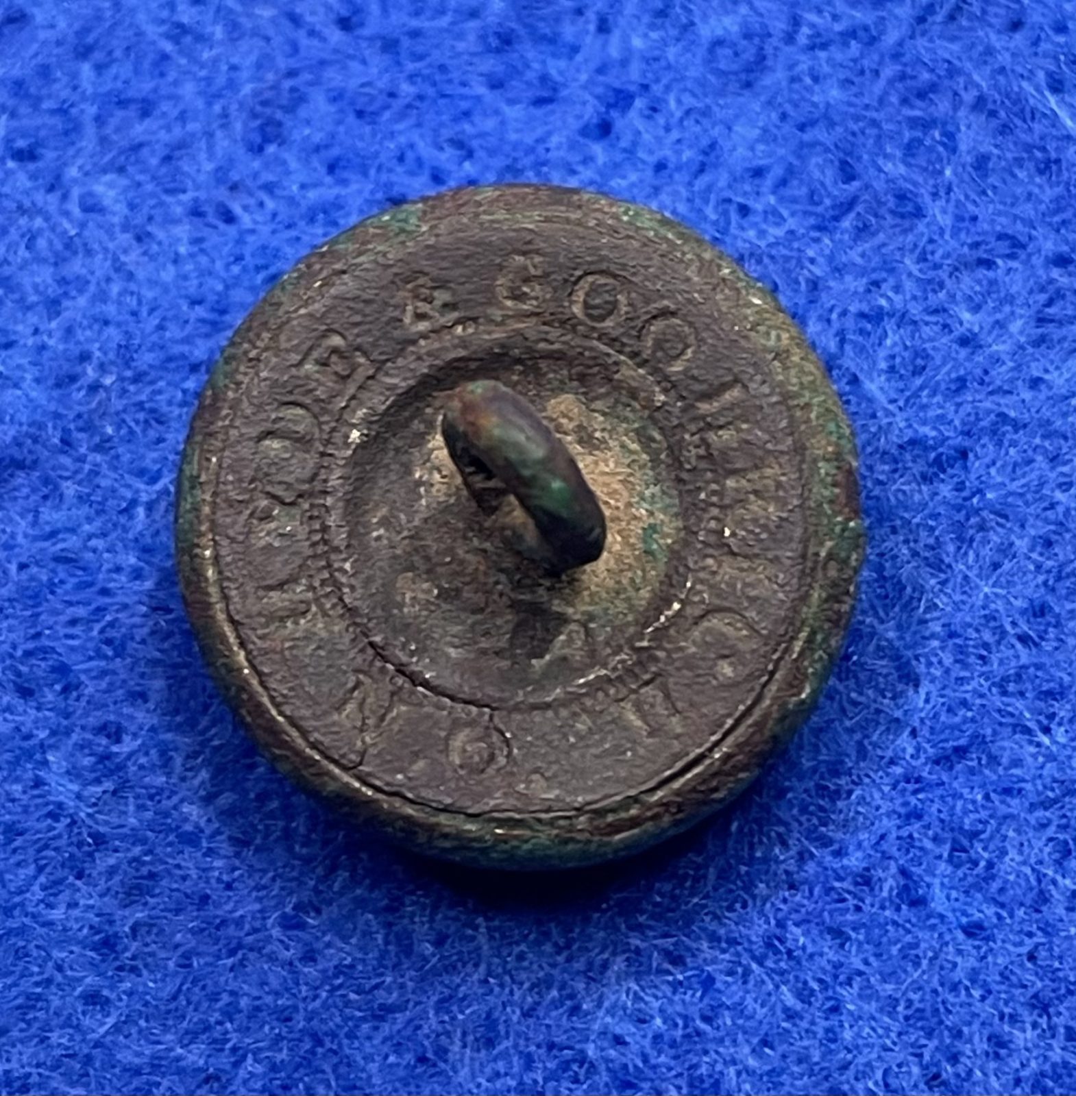 Excavated Civil War Mississippi Infantry Cuff Button from Vicksburg
