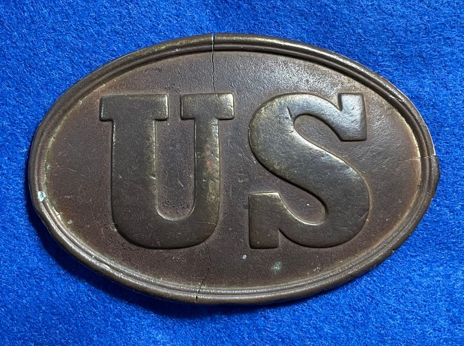 Excavated Civil War US Belt Buckle with Arrow Hooks