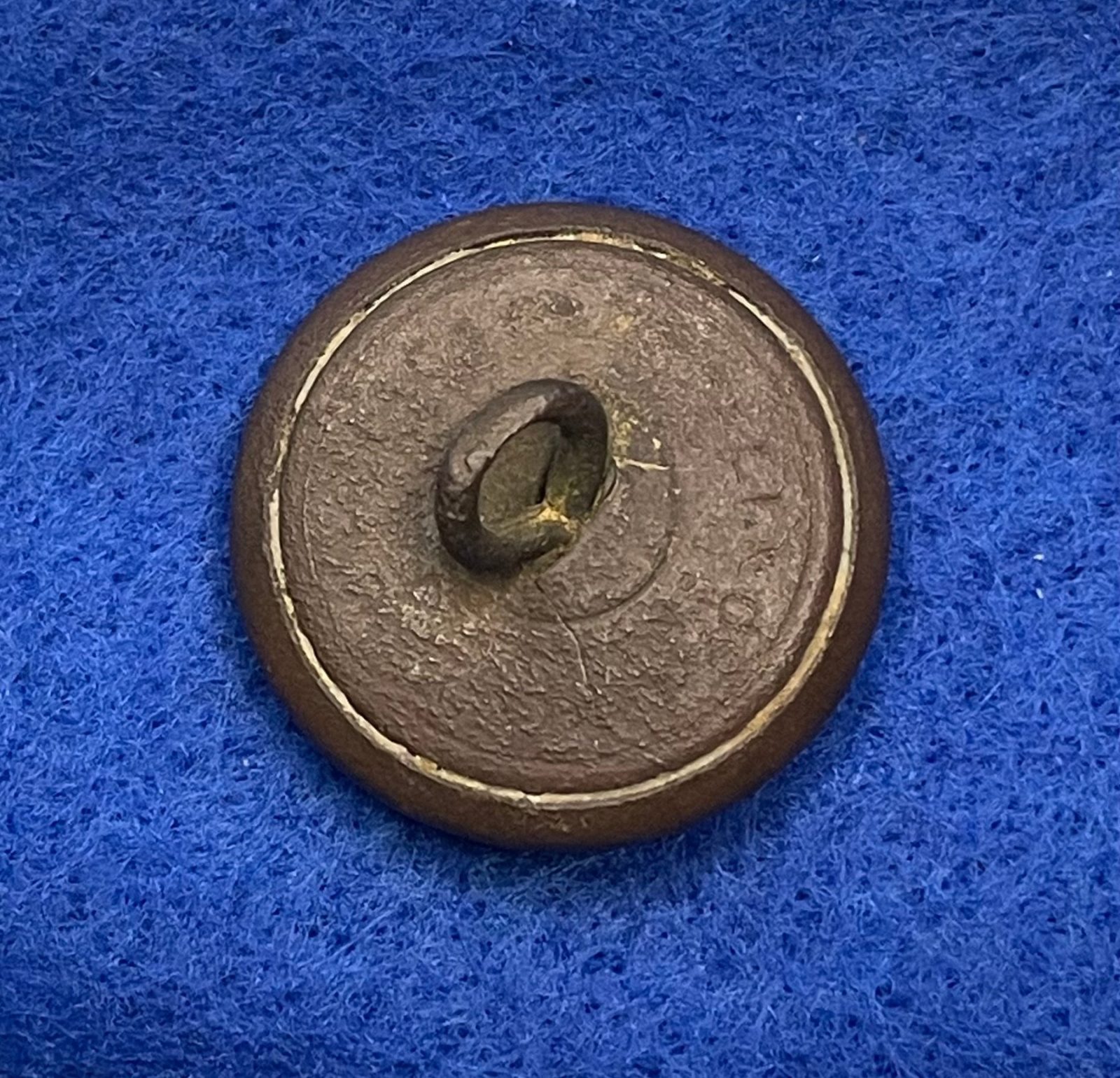 Excavated Civil War Confederate Cavalry Script "C" Coat Button from Vicksburg