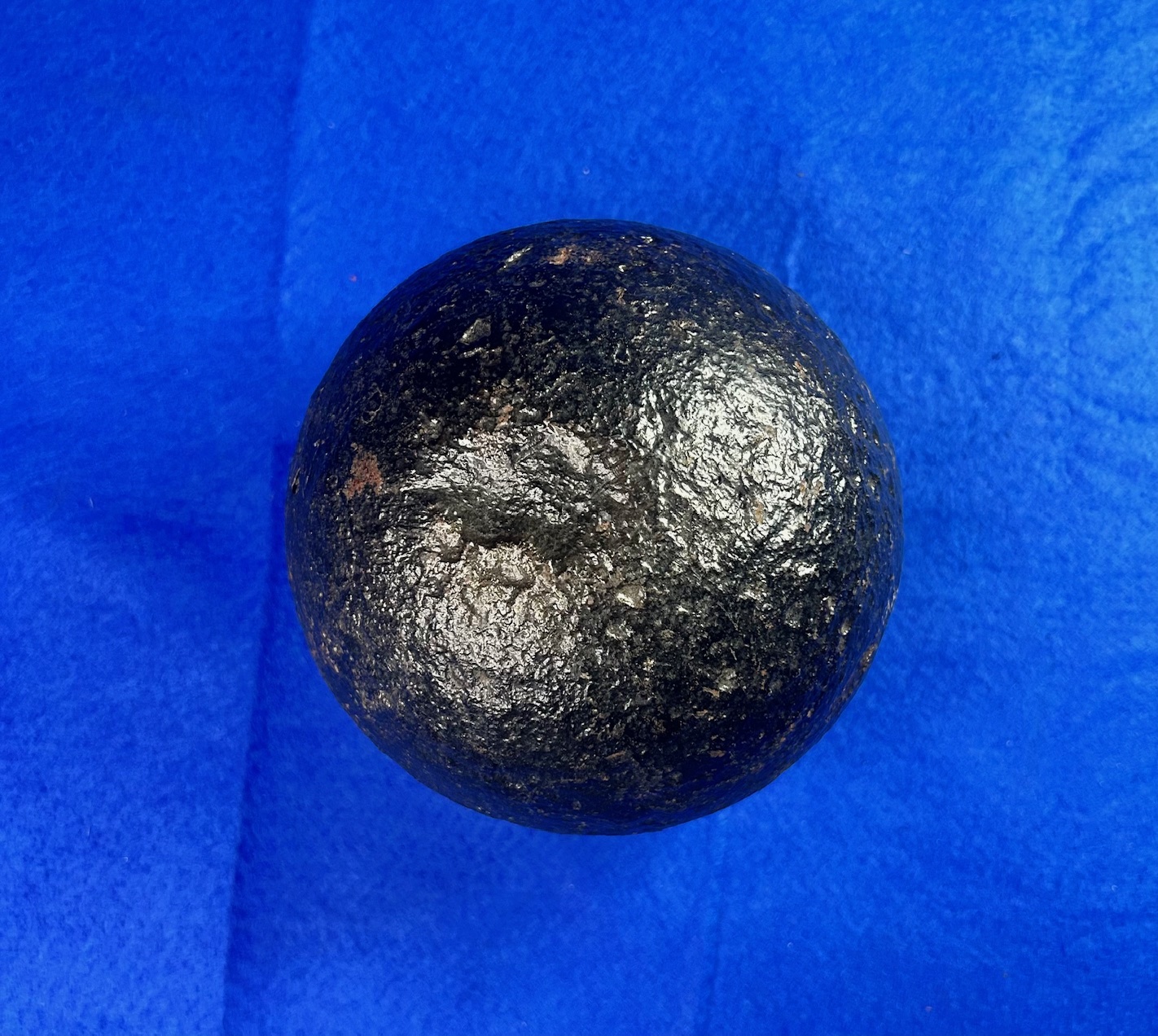 US / CS 24-pounder solid shot cannonball from Port Hudson