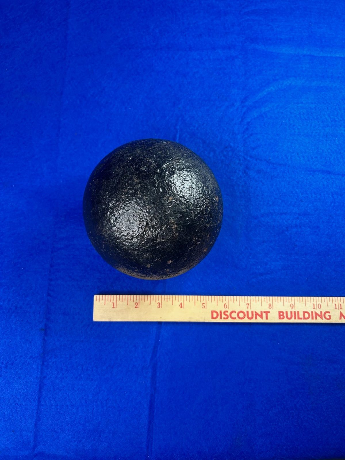 US / CS 24-pounder solid shot cannonball from Port Hudson