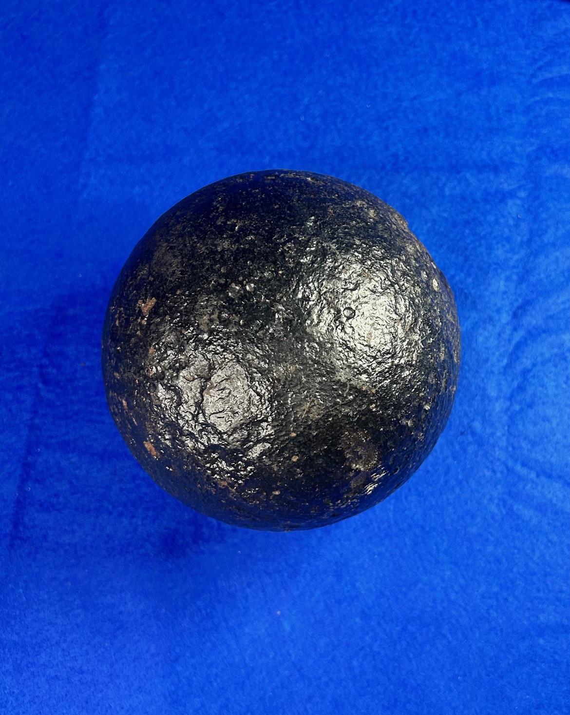 US / CS 24-pounder solid shot cannonball from Port Hudson