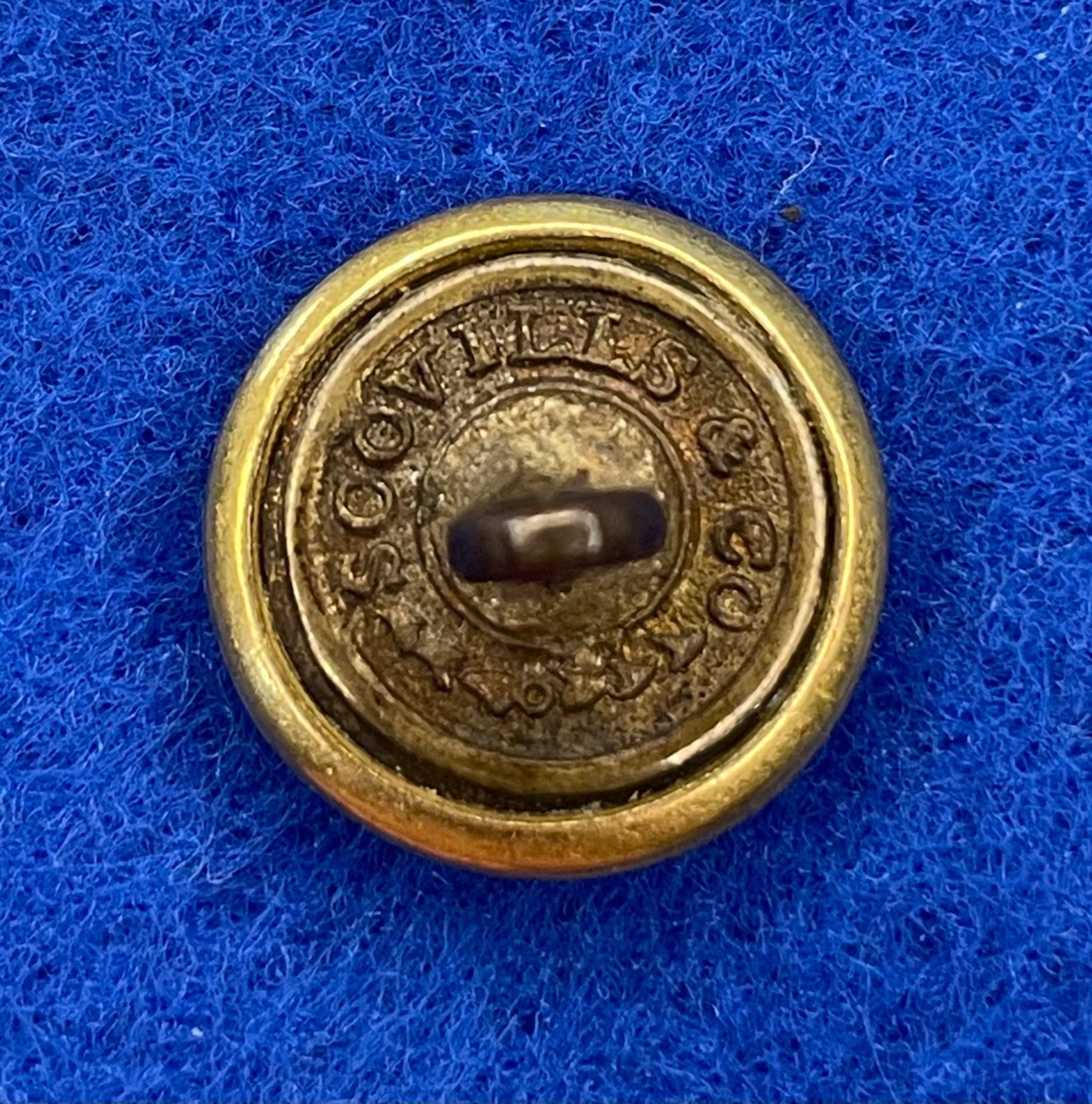 Beautiful Non Excavated Civil War Early Navy Cuff Button
