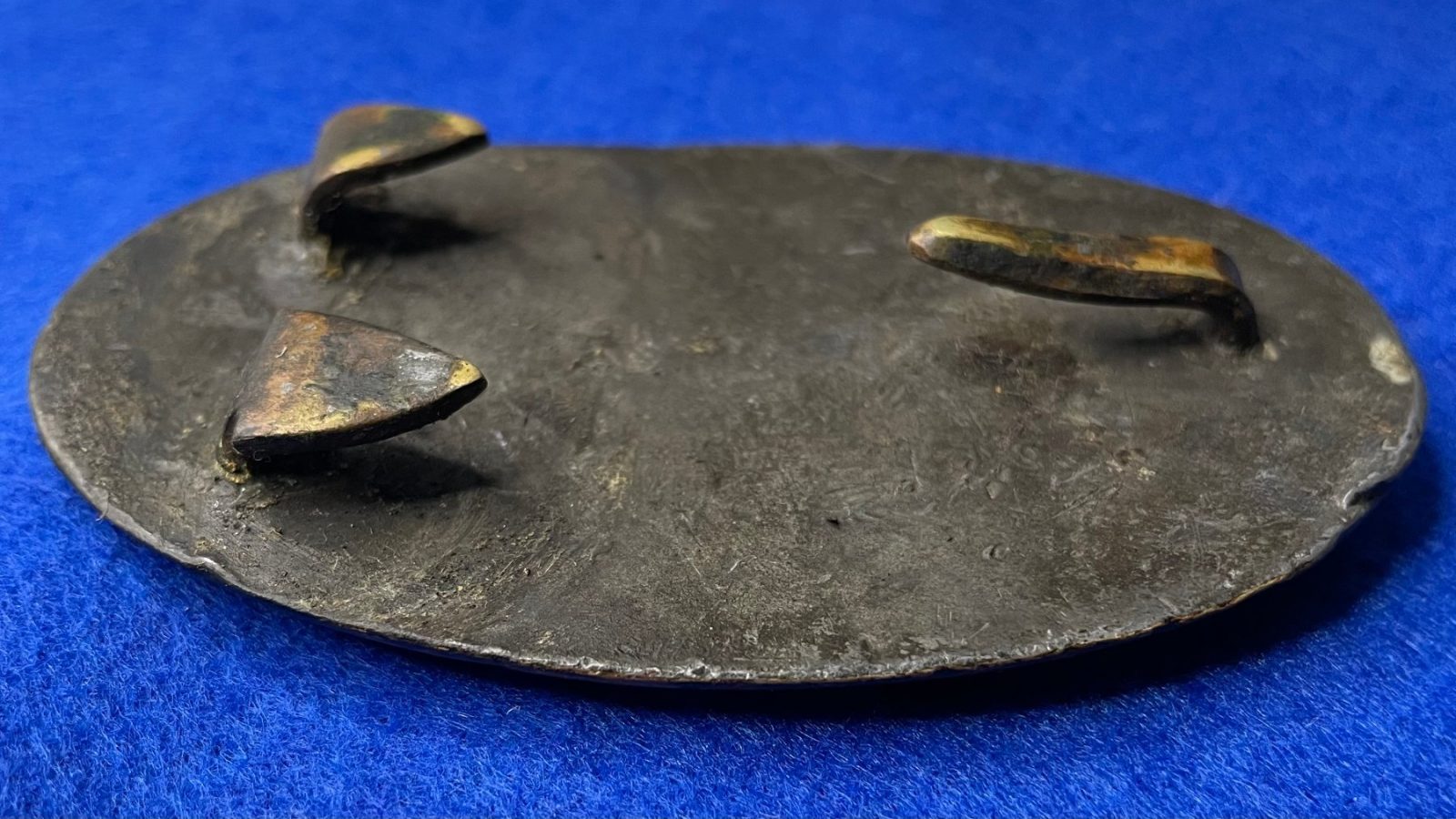 Non Excavated Civil War US Belt Buckle with Arrow Hooks