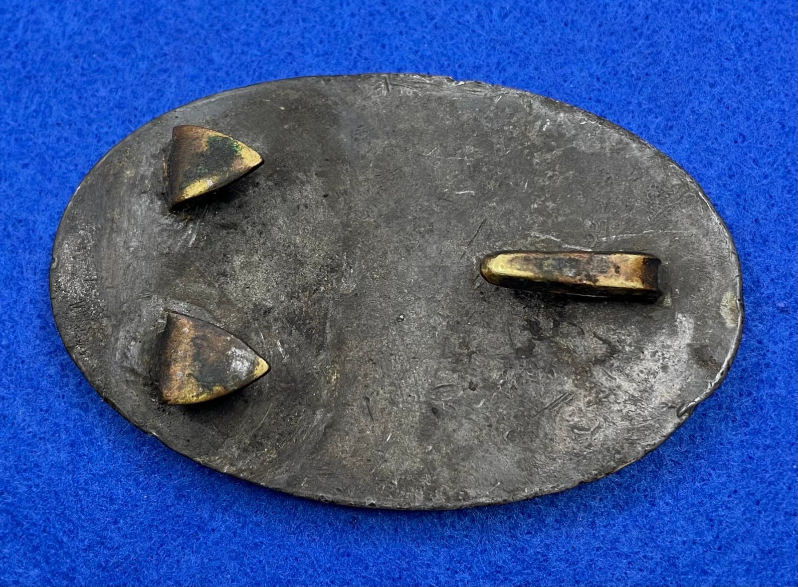 Non Excavated Civil War US Belt Buckle with Arrow Hooks