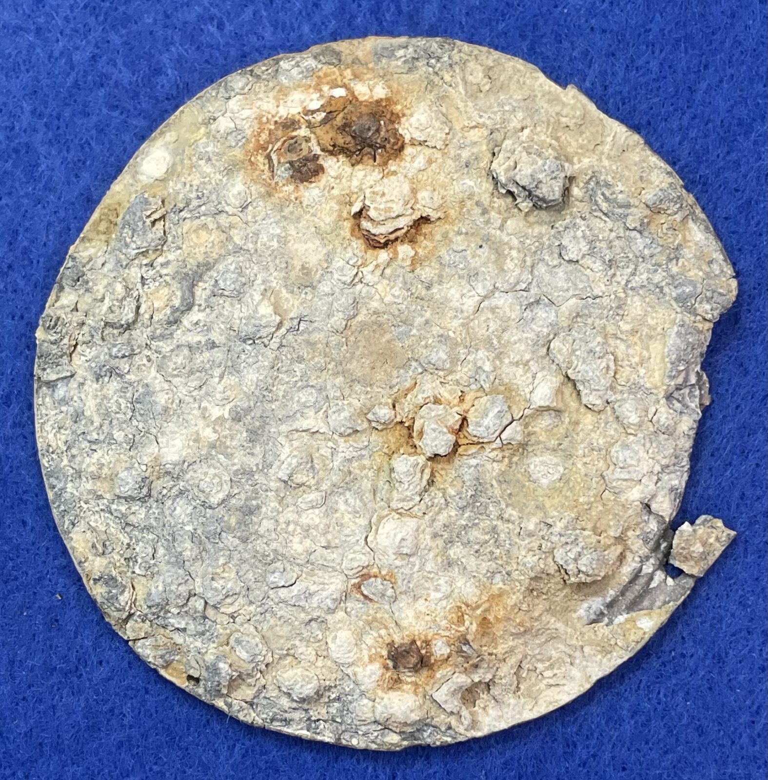 Excavated Civil War Cartridge Box Sling Breastplate