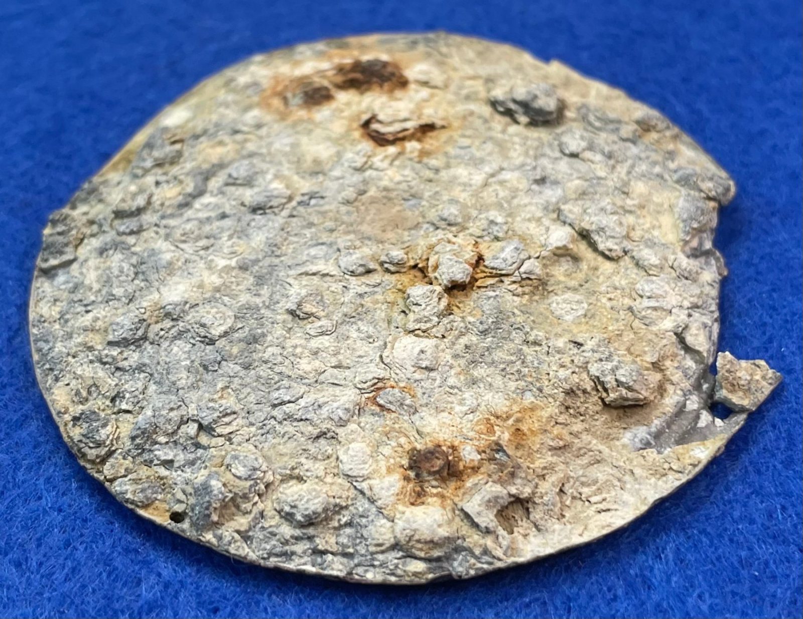 Excavated Civil War Cartridge Box Sling Breastplate