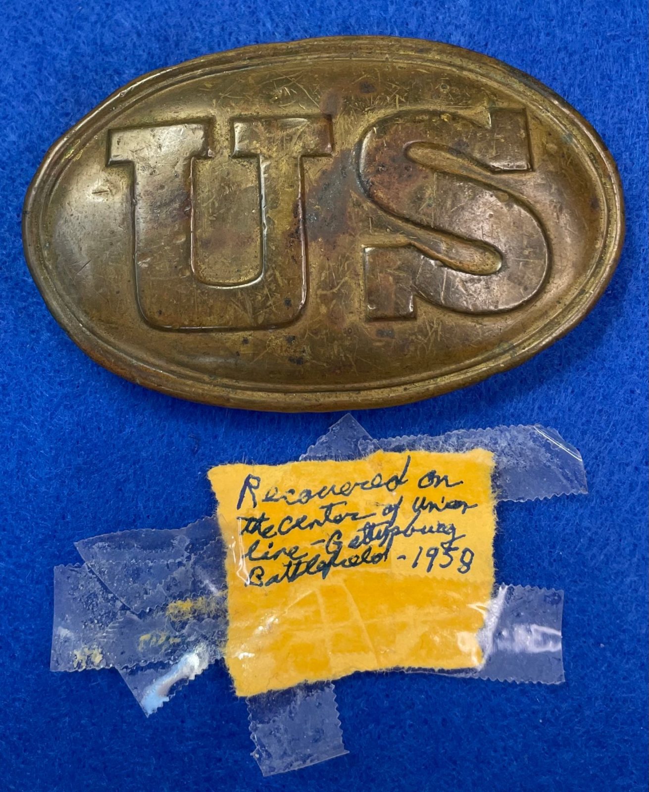 Battlefield Pickup Civil War US Belt Buckle with Puppy Paw Hooks
