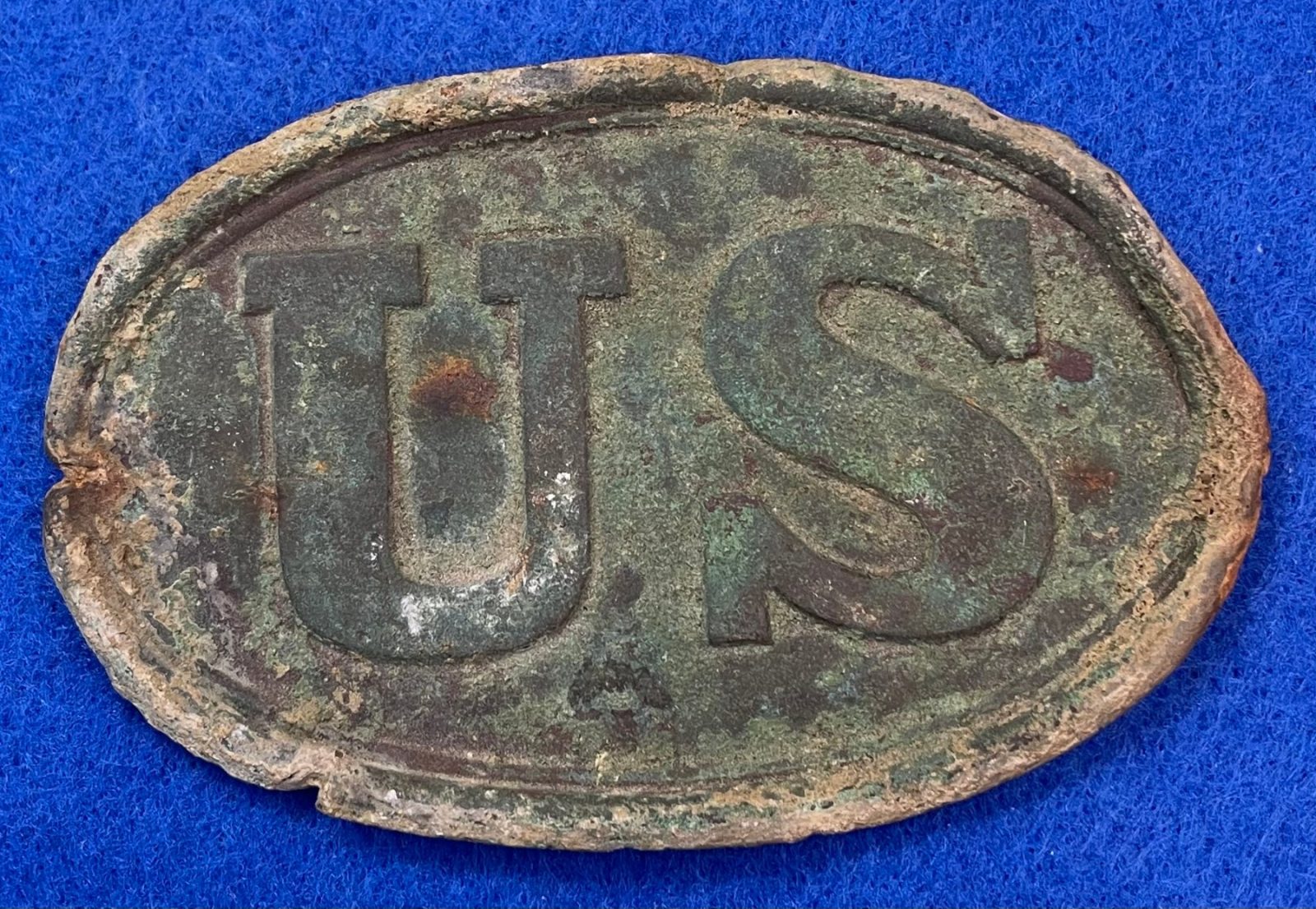 Excavated Civil War US Cartridge Box Plate