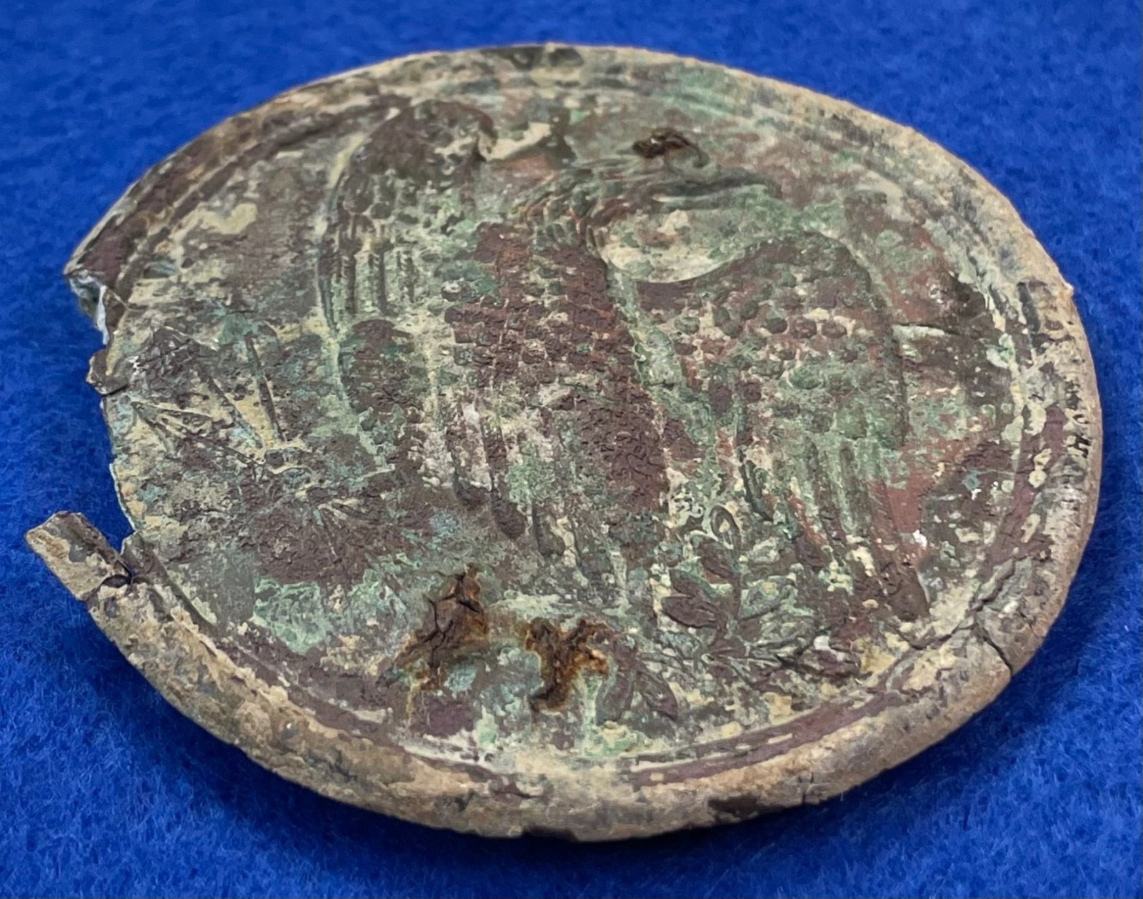Excavated Civil War Cartridge Box Sling Breastplate