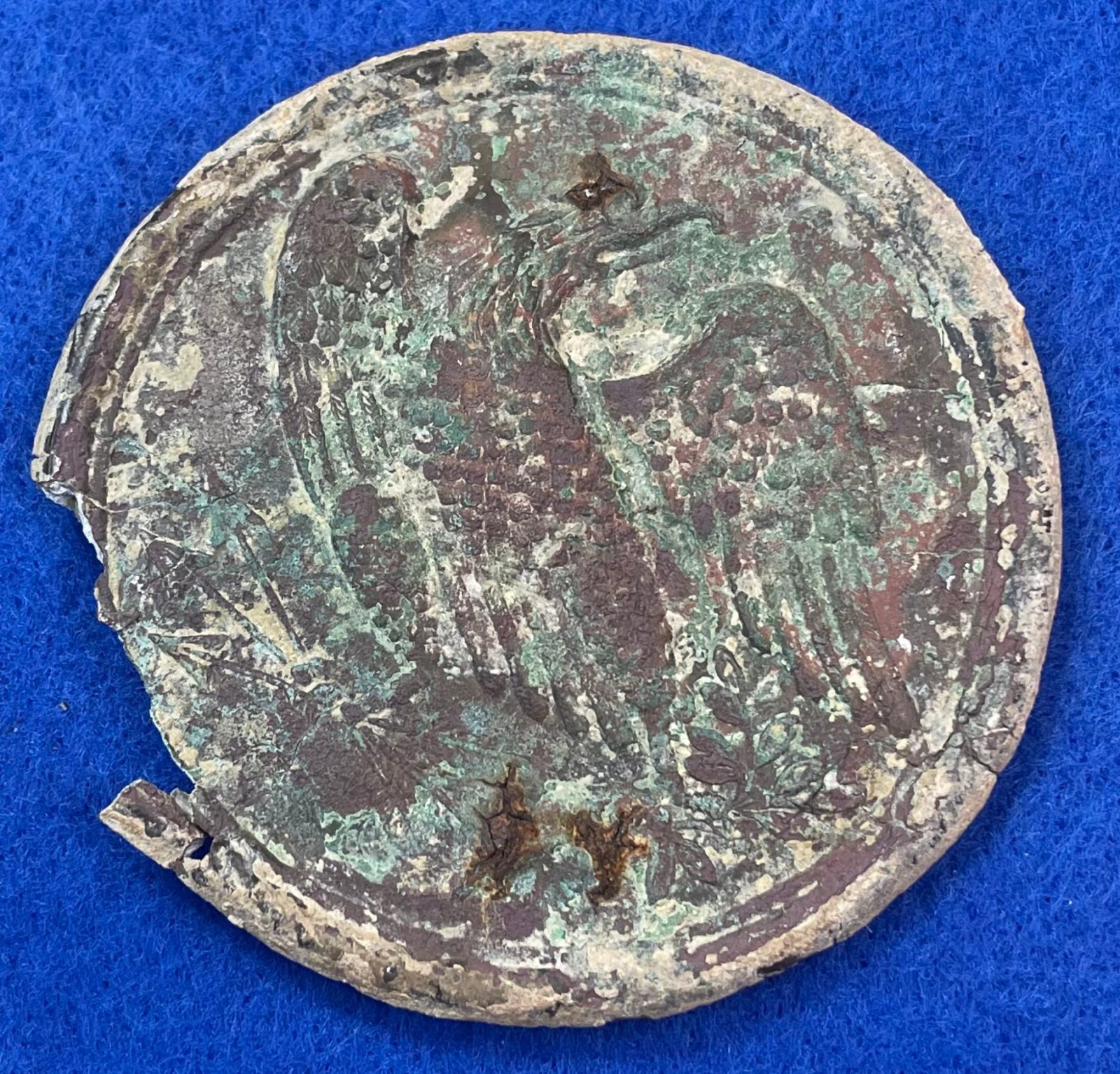 Excavated Civil War Cartridge Box Sling Breastplate