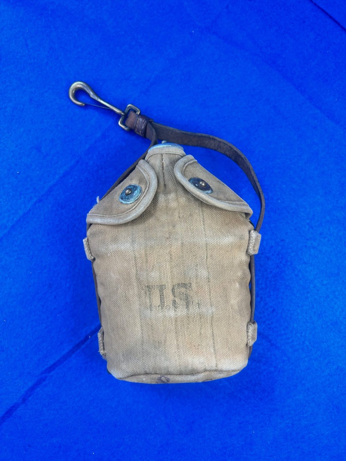 WWI US Canteen with Trench Art