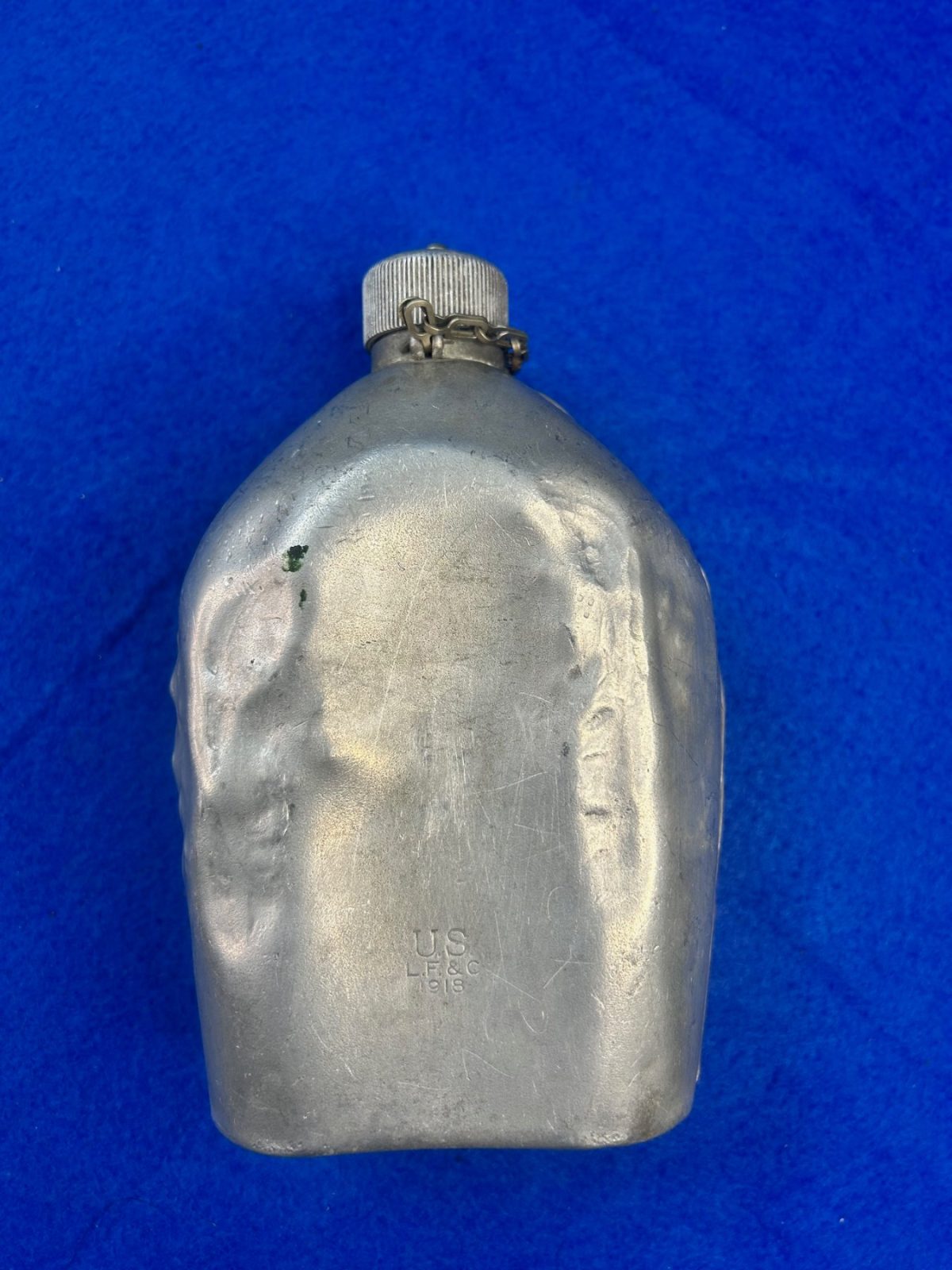 WWI US Canteen with Trench Art