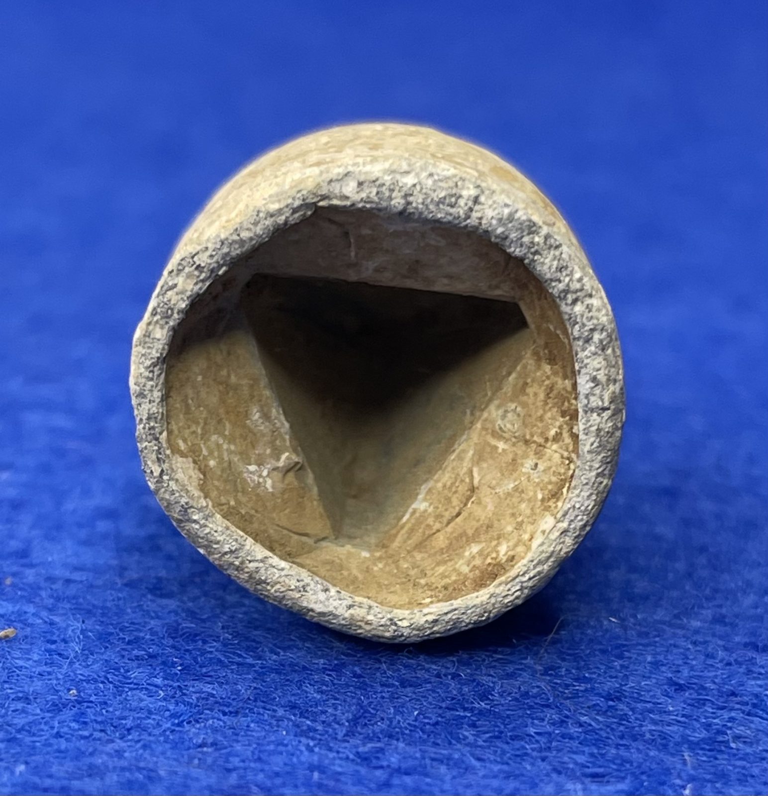 Excavated Civil War .69 caliber Low Base French Triangle Base Bullet from Lumpkins Mill, MS