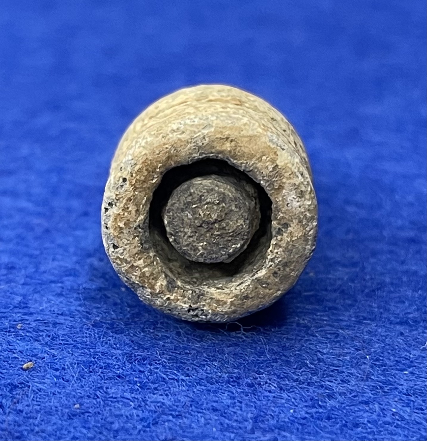 Excavated Civil War .50 caliber Dimick Rifle Bullet from Shiloh