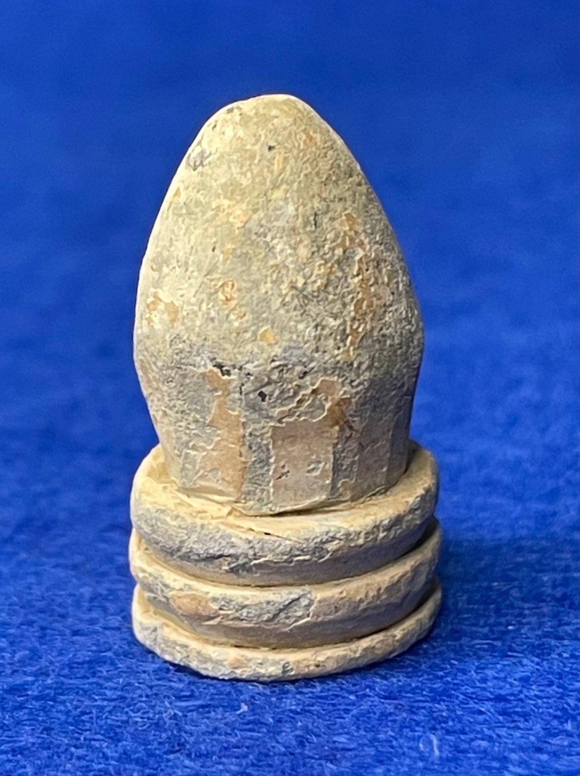 Excavated Civil War Carved Chess Piece Bullet from Shiloh