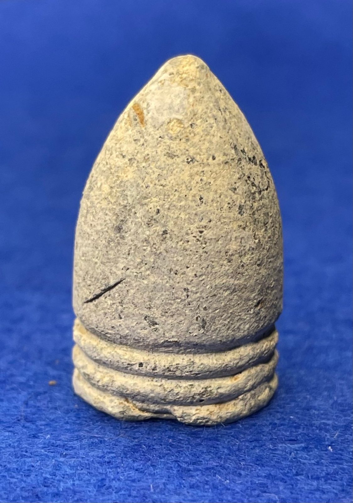 Excavated Civil War .69 caliber Belgian Rifle Bullet from Corinth