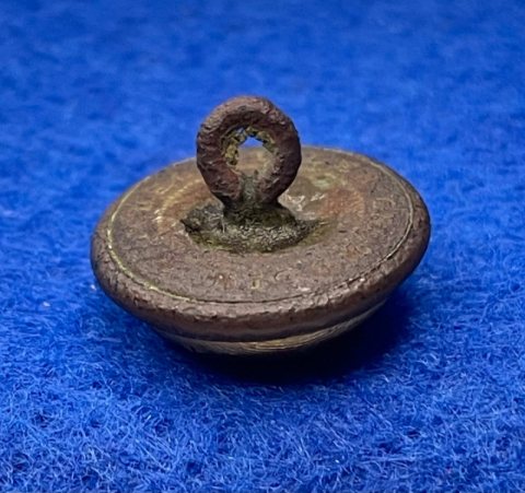 Excavated Civil War Confederate Alabama Map on Tree Cuff Button with an Unlisted Mitchell & Tyler Backmark