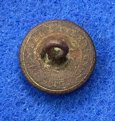 Excavated Civil War Confederate Alabama Map on Tree Cuff Button with an Unlisted Mitchell & Tyler Backmark