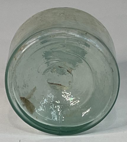 Rare J. J. Butler Open Pontil Aqua Ink Bottle