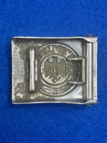 WWII German Army Aluminum Buckle By Klein & Quenzer 1939