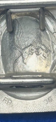 WWII German Luftwaffe Buckle – Aluminum – F.R. 38