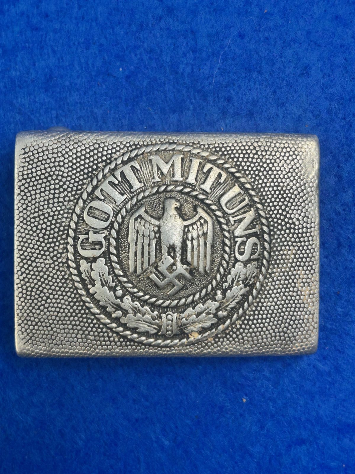 WWII German Army Aluminum Buckle By Klein & Quenzer 1939
