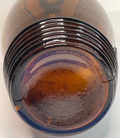 Amber Dr. C. W. Robacks Stomach Bitters Bottle