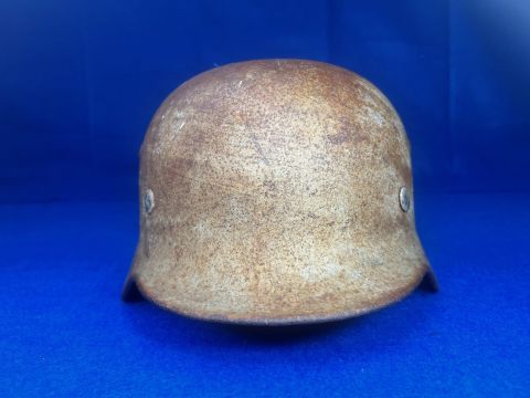WWII German M35 Camo Helmet no liner