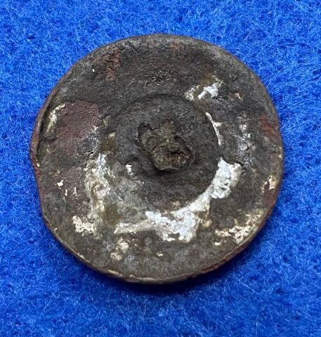 Excavated Civil War Confederate North Carolina Sunburst Coat Button from New Hope Battlefield
