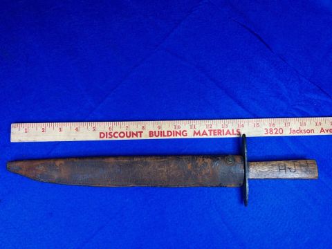 Exceptional Large Confederate Bowie Knife