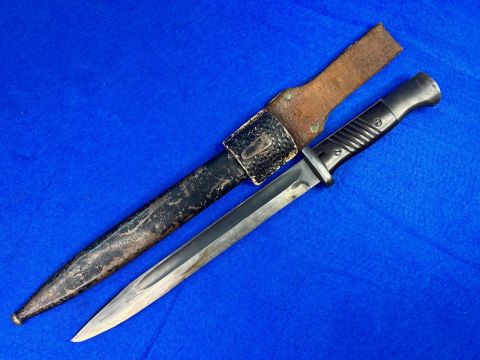 WWII German K98 Bayonet with frog