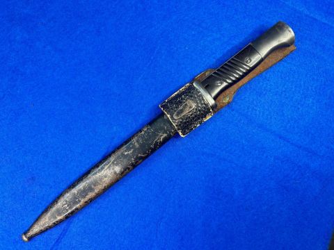 WWII German K98 Bayonet with frog