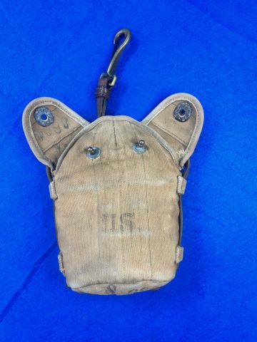 WWI US Canteen with Trench Art