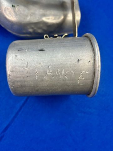 WWI US Canteen with Trench Art