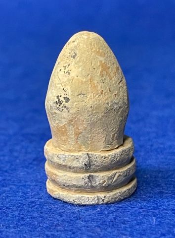 Excavated Civil War Carved Chess Piece Bullet from Shiloh