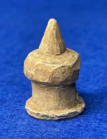 Excavated Civil War Carved Chess Piece Bullet from Shiloh